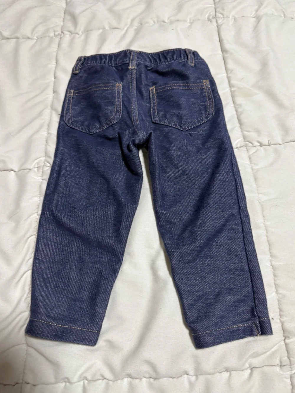 Carter's Girls 12 Months 3-Piece Pants Set Navy Polka Dot Long Sleeve Top